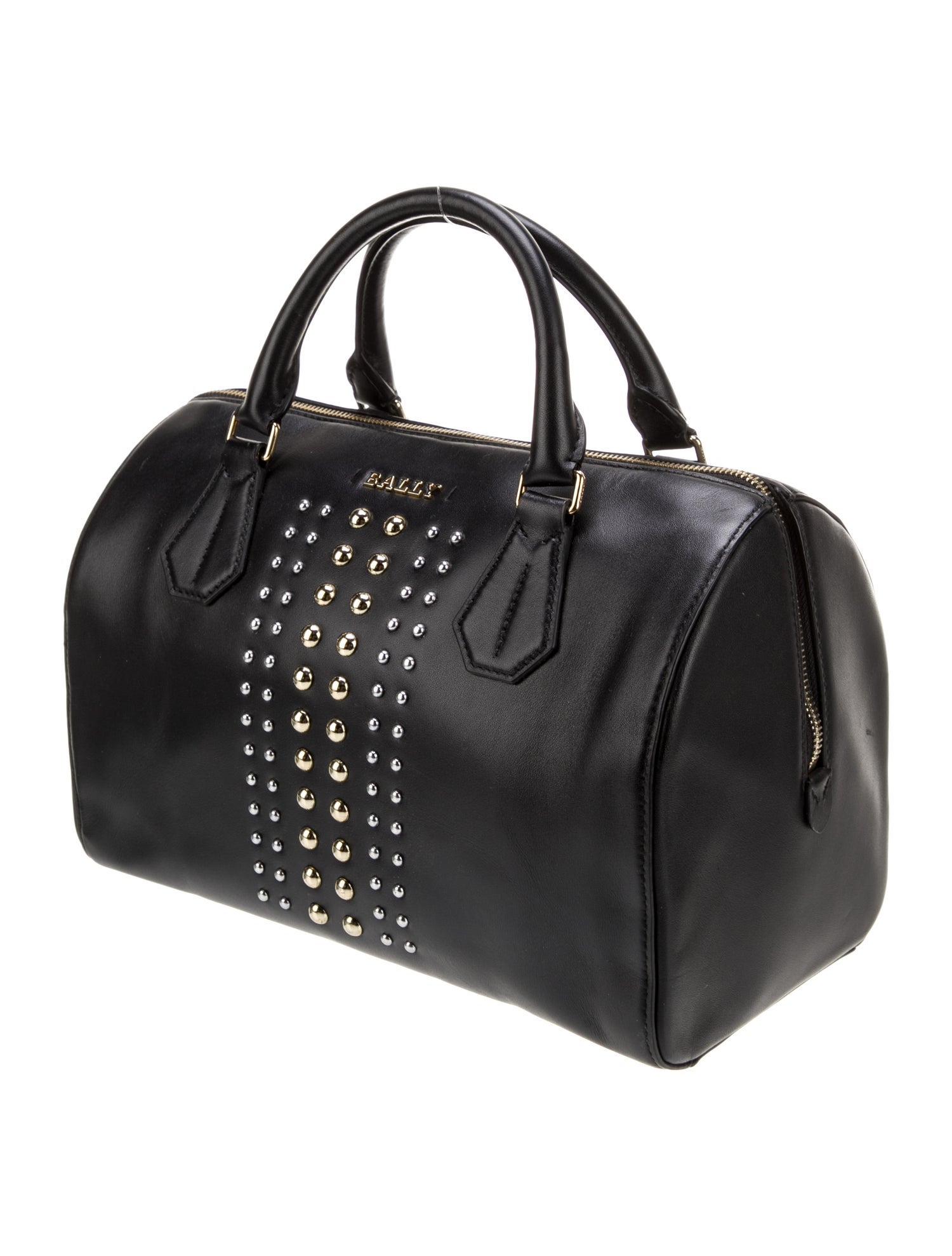 Bally Leather Top Handle Bag